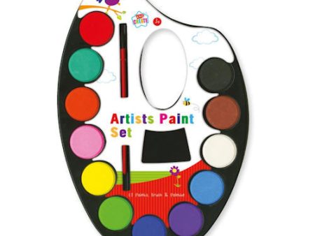 Artist s Paint Palette - Mixing Blending Paints Bright Water Colours Painting Artistic Creations Online