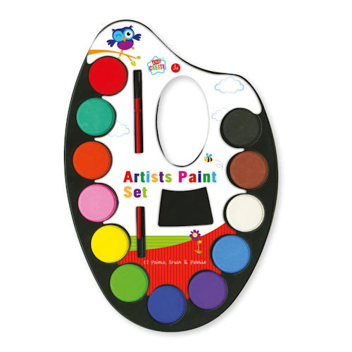 Artist s Paint Palette - Mixing Blending Paints Bright Water Colours Painting Artistic Creations Online