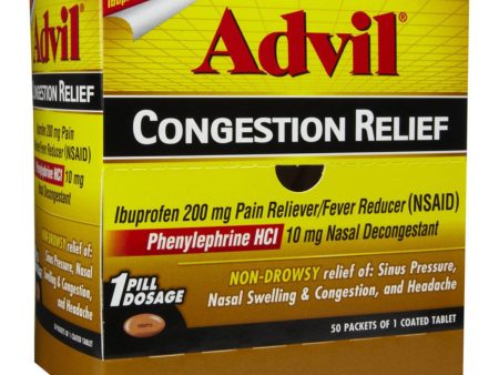 ADVIL - CONGESTION RELIEF BOX - 50CT 1PK Hot on Sale