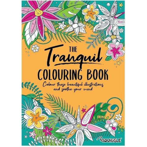 A4 Tranquil Advanced Colouring Book - Intricate Designs Relaxing Art Therapy High Quality Paper Tranquil Discount