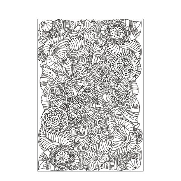 A4 Zen Doodle Mindfulness Colouring Book - Assorted Intricate Relaxation Focus High Quality Stress Relief Hot on Sale