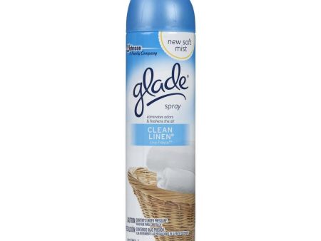 GLADE - AIR FRESHENER - CLEAN LINEN 8 OZ - 12CT CASE Supply