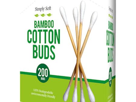 Bamboo Cotton Buds - 200 Pack Eco-friendly and Gentle Ear Cleaning Online Hot Sale