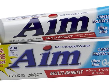 AIM - CAVITY PROTECTION - MINT GEL TOOTHPASTE 6 OZ - 12CT UNIT For Discount