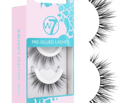 W7 Cosmetics Pre-glued False Eyelashes - Enchanting Lightweight Natural Look Easy Application Reusable For Sale