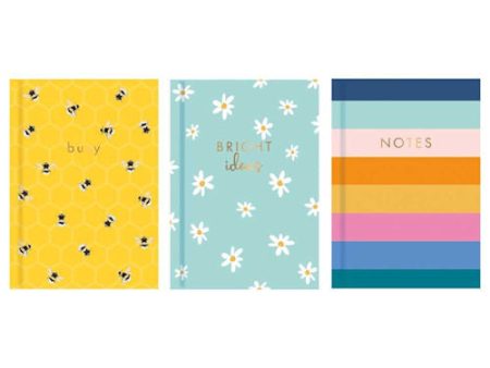 A5 Bright Ruled Hardback Book - Assorted Colours Durable Notebooks Writing Journals Stationery Online