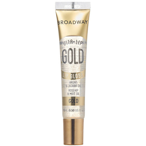 Broadway Lipgloss - Enriched Clear Rose Gold Argan Jojoba Oil Nourishing Hydration Shine Cheap