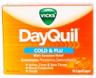 VICKS - NYQUIL COLD + FLU CAPLETS 16 S - 6CT UNIT Sale