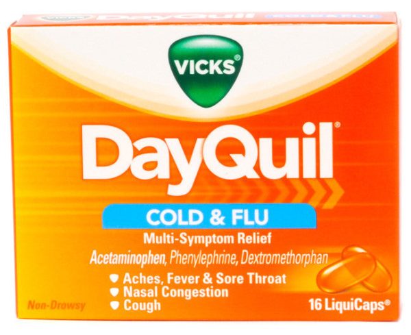 VICKS - NYQUIL COLD + FLU CAPLETS 16 S - 6CT UNIT Sale