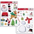 Build Santa Snowman Window Sticker - Assorted Festive Decorations for Windows Reusable Design Christmas Decorating For Discount