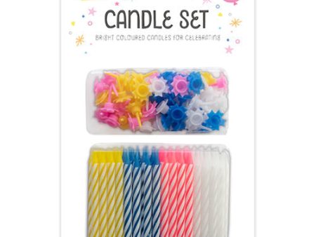 Candle Set - 100 Piece Cake Bright Assorted Colours Kids Adults Party Hot on Sale