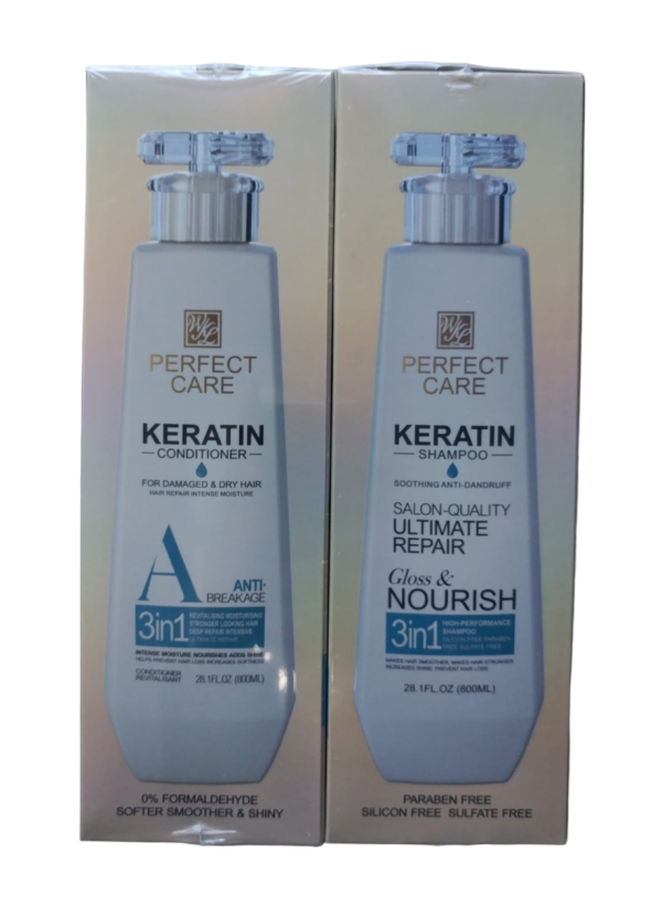 ( Combo) Perfect Care Keratin Shampoo & Conditioner 800ML For Discount