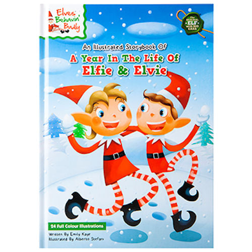 A4 Elf Christmas Book - Festive Holiday Story Colourful Illustrations Interactive Activities Family Fun Reading Sale