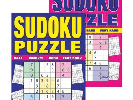 A4 Sudoku Puzzles - Assorted Challenging Puzzles Difficulty Levels High Quality Paper Relaxing Brain Teasers For Sale