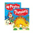 A6 Pocket Colouring Book Dinosaurs & Pirates – Assorted Adventure Designs for Kids | Portable & Perfect for On-the-Go Fun Fashion