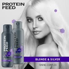 (Combo) Protein Feed WonderCare  Blonde &  Silver Shampoo And Conditioner Supply