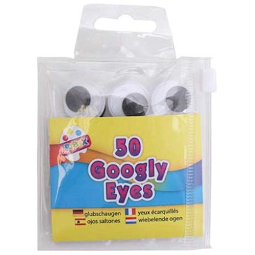 Assorted Googley Eyes - 50 Pack Craft Supplies Kids DIY Art Kit Online