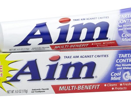 AIM - TARTAR CONTROL - MINT GEL TOOTHPASTE 6 OZ - 12CT UNIT Online