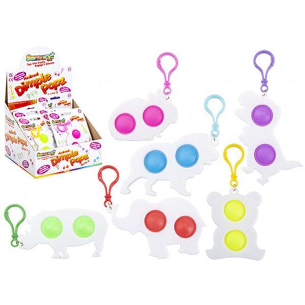 Animal Dimple Pops Sensory Toy - Assorted Colourful Fidget Stress Relief Autism ADHD Online now