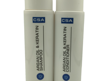 (Combo) CSA Argan Oil & Keratin Conditioner and Shampoo Online now