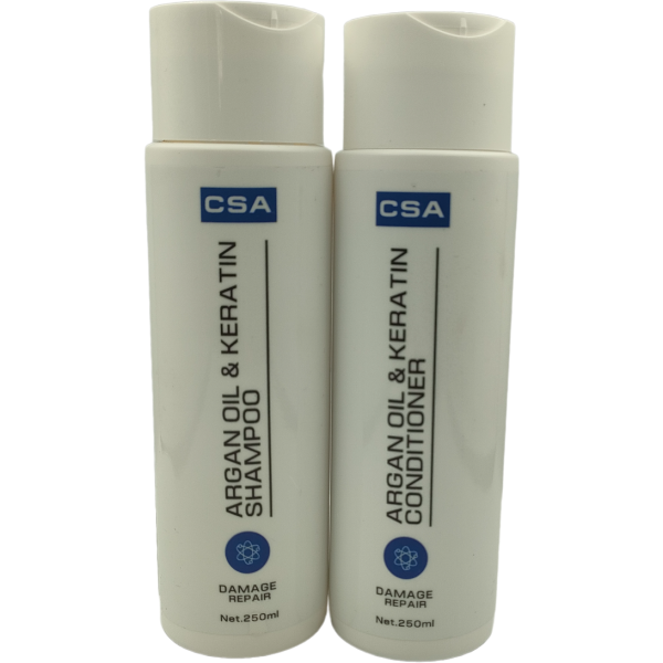 (Combo) CSA Argan Oil & Keratin Conditioner and Shampoo Online now