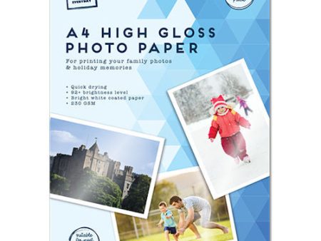 A4 High Gloss Photo Paper 10 Pack - Inkjet Printer Printing Supplies Cheap