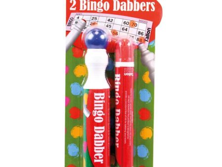 Bingo Dabbers - 2 Pack Assorted Colours Game Supplies Markers Fun Cheap