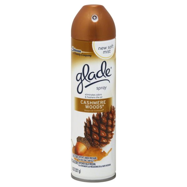 GLADE - AIR FRESHENER - CASHMERE WOODS 8 OZ - 12CT CASE Supply