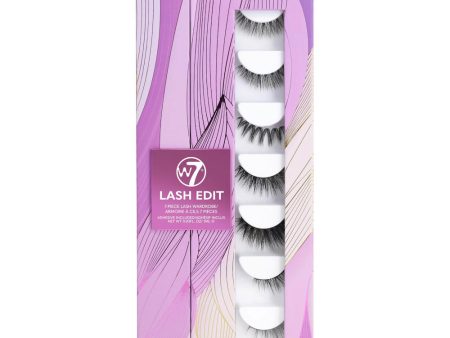 W7 Cosmetics Lash Edit Lash Wardrobe Gift Set False Eyelashes - 7 Piece Reusable Lightweight Natural Look Adhesive Included For Sale