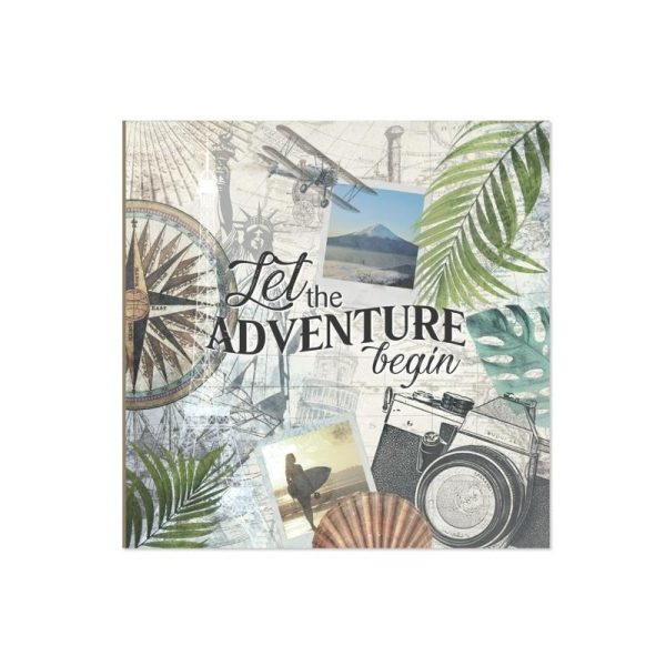 Adventure Photo Album - 200 Pocket 6x4 Photos Elegant Memory Book Supply