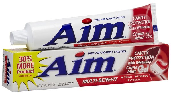 AIM - CAVITY PROTECTION - RED GEL TOOTHPASTE 6 OZ - 12CT UNIT Online Hot Sale