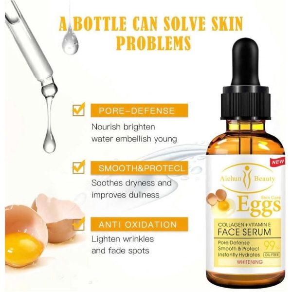 Aichun Beauty Eggs 99% collagen + Vitamin E Face Serum Hot on Sale