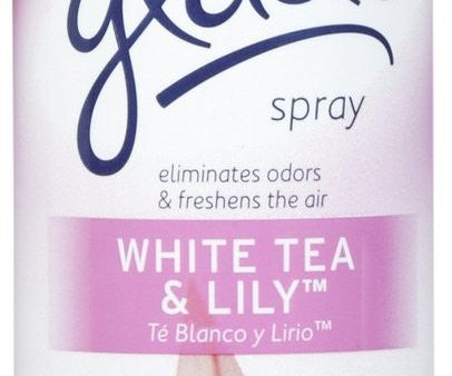 GLADE - AIR FRESHENER - WHITE TEA & LILY 8 OZ - 12CT CASE For Cheap