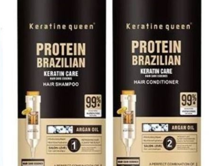 Combo  Protein Brazilian Keratin Care Hair Shampoo & Conditioner 900ML For Sale