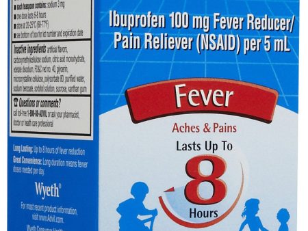 ADVIL - CHILDREN S FEVER LIQUID 4 OZ - FRUIT FLAVORED - 6CT UNIT Hot on Sale