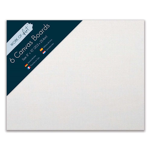 Canvas Boards 8  X 10  - 6 Pack Artist Painting Panels Craft Supplies Online