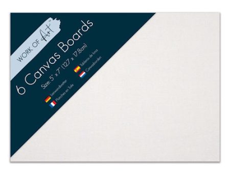 Canvas Boards 5  x 7  - 6 Pack Artist Painting Panels Set Craft Supplies Online Hot Sale