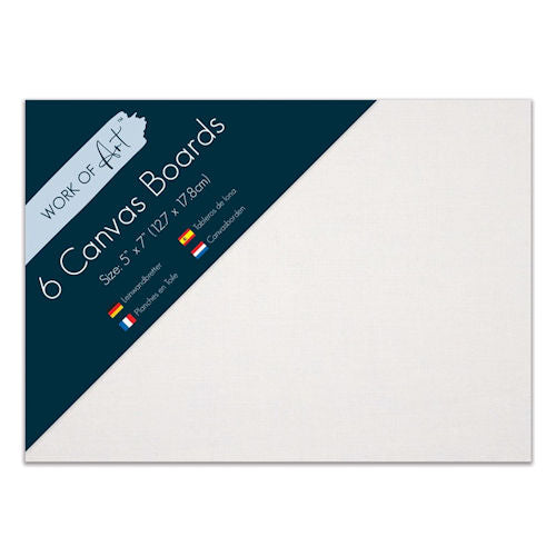 Canvas Boards 5  x 7  - 6 Pack Artist Painting Panels Set Craft Supplies Online Hot Sale