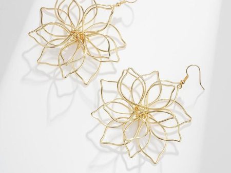 Bohemian Style  Floral Pendant Earrings For Sale