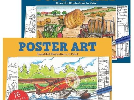 A4 Poster Arts Colouring In Book - Assorted Large Designs Colouring Fun Vibrant High Quality Online