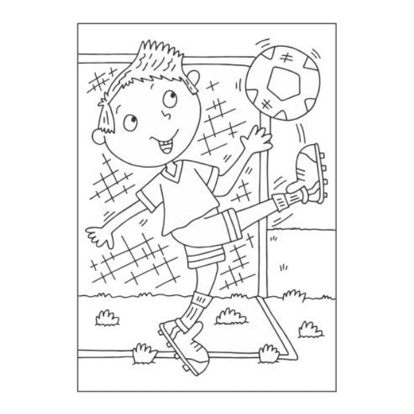 A4 Super Cool Sports Colouring Book - Sports Athletes High Quality Sports Fan Discount