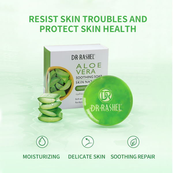 Dr. Rashel Aloe Vera Soothing Soap Skin Natural Moisturizes & Protects For Discount