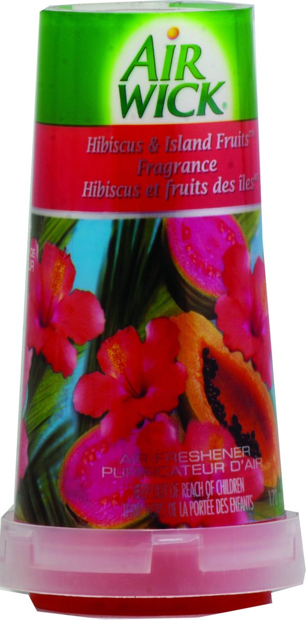 AIR WICK SOLID - HIBISCUS & ISLAND FRUITS 6 OZ - 12CT CASE For Cheap