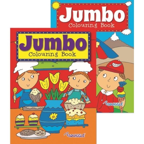 A4 Jumbo Colouring Book - Assorted Kids Children Large Pages Colouring Fun Online Sale