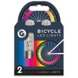 Bicycle LED Lights - 2 Pack Bright Durable Front Rear Lights Safe Cycling on Sale