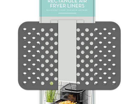 Air Fryer Rectangle Silicone Liners - 20cm Non-Stick Cooking Mats Reusable Basket Liners Cheap