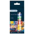 Acrylic Paints - 8 Pack 6ml Assorted Bright Colours Art Supplies Painting Crafting Sale