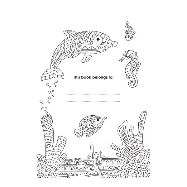 A4 Life in The Ocean Advanced Colouring Book - 22 Pages Ocean Life High Quality Relaxing Art Therapy Cheap