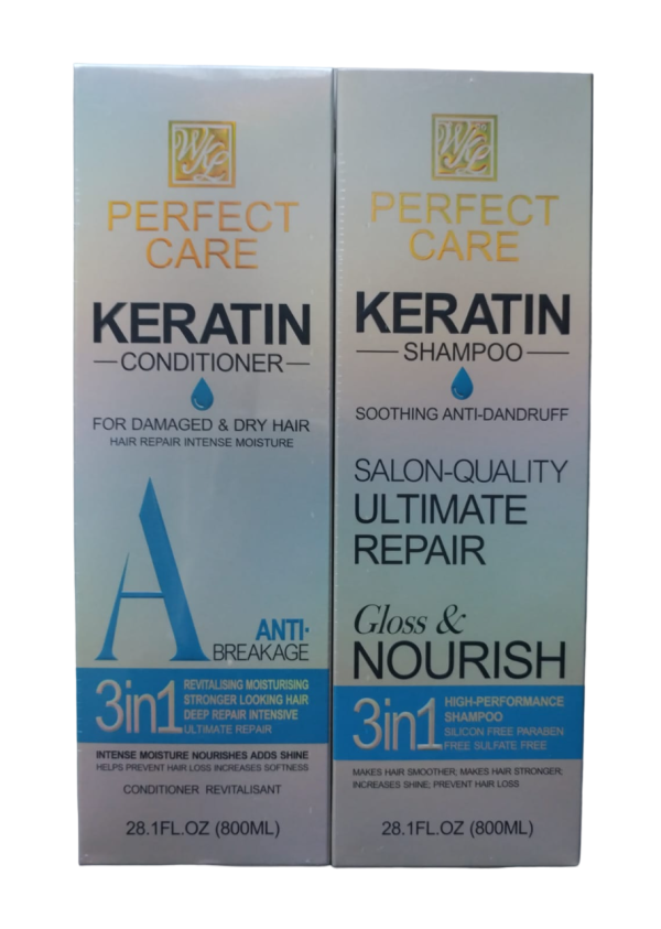 ( Combo) Perfect Care Keratin Shampoo & Conditioner 800ML For Discount