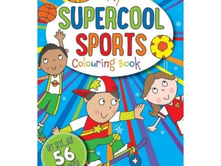 A4 Super Cool Sports Colouring Book - Sports Athletes High Quality Sports Fan Discount